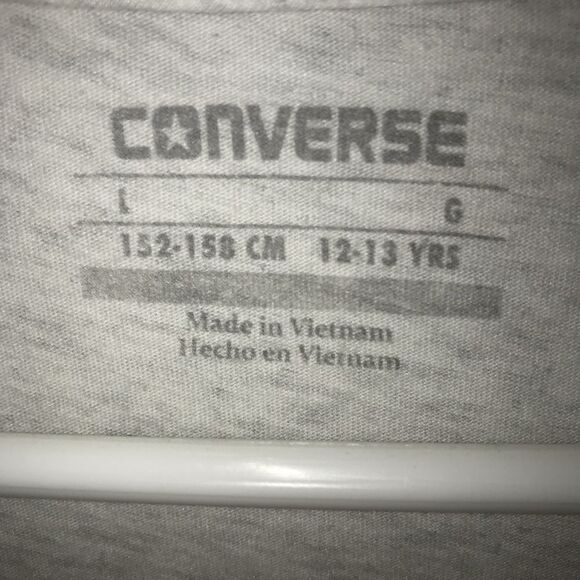 Kid's Converse Vintage Logo Chuck Taylor All Star T-Shirt - Picture 8 of 11